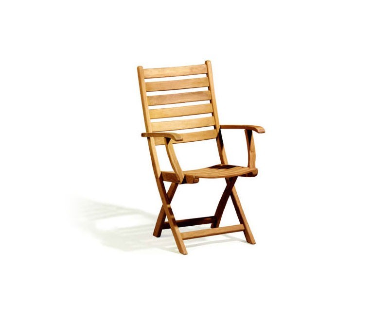 Suffolk Teak Folding High back Garden Chair