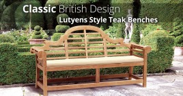Teak Lutyens-Style Bench - For a Touch of Classic British Design