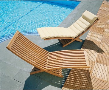 Chelsea Modern Teak Lounger