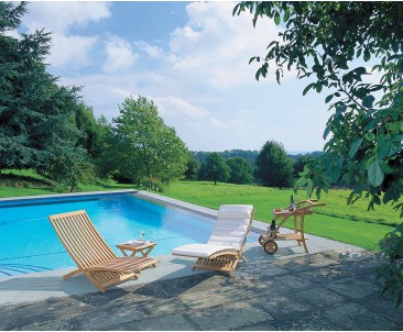 Chelsea Modern Teak Lounger