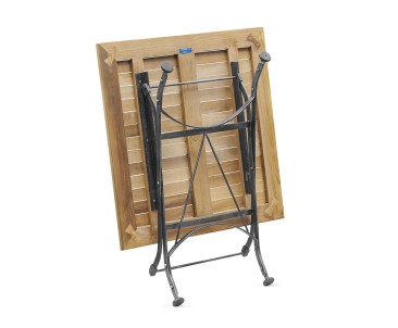 Square Bistro Folding Table 80cm | Teak Wood