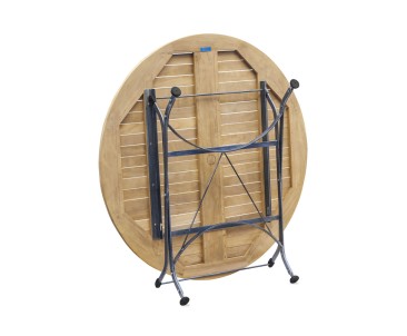 Bistro Folding Table | Teak Round - 120cm