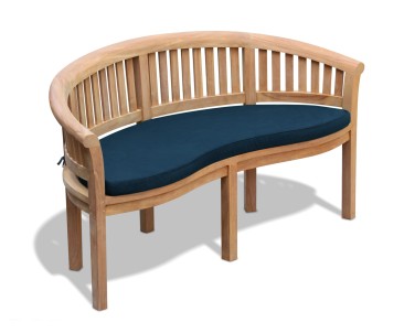 Modern Teak Banana Garden Bench