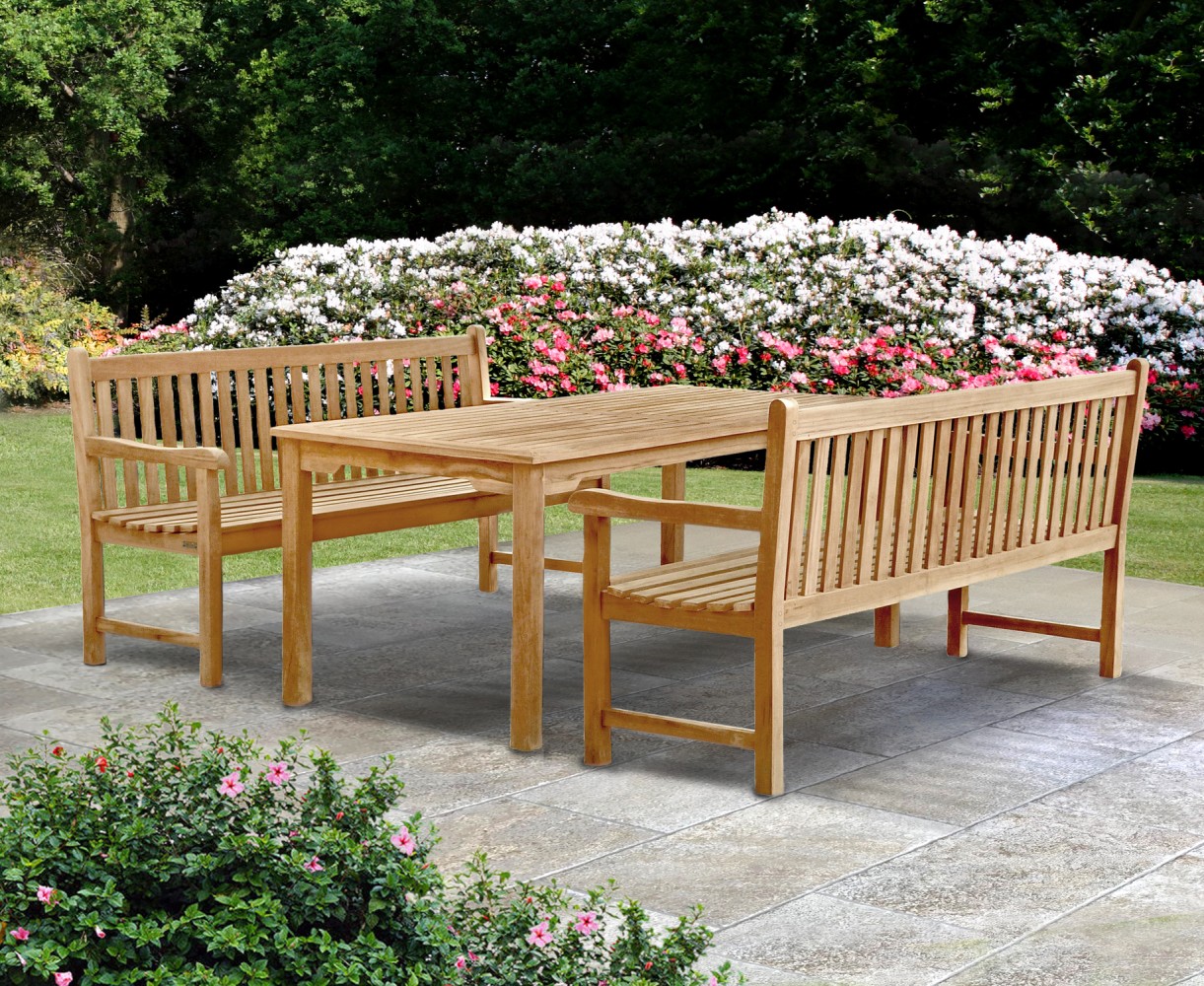 Sandringham Benches and Table Set.