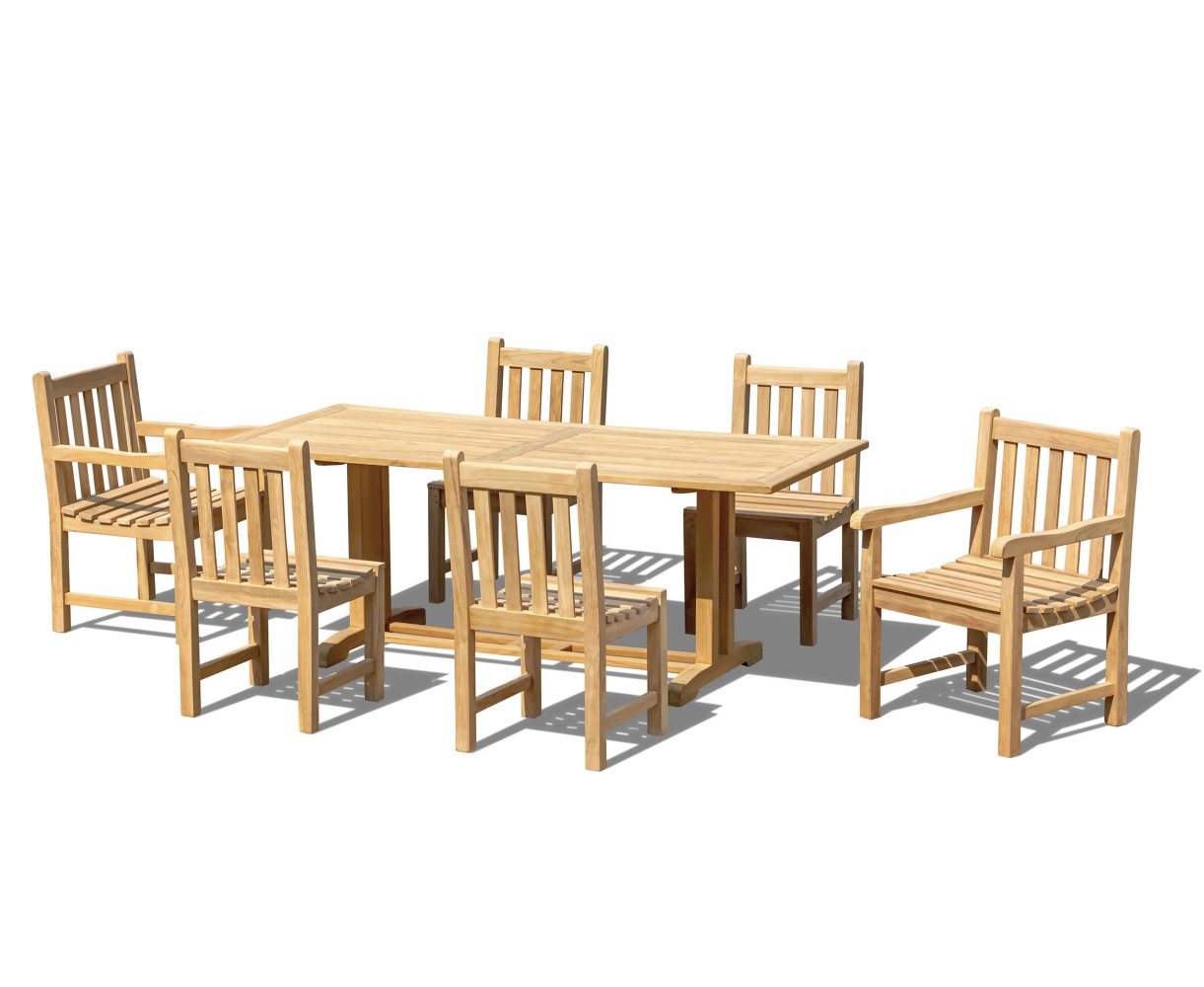 Belgrave Table, 2 Windsor Armchairs and 4 Windsor Side Chairs