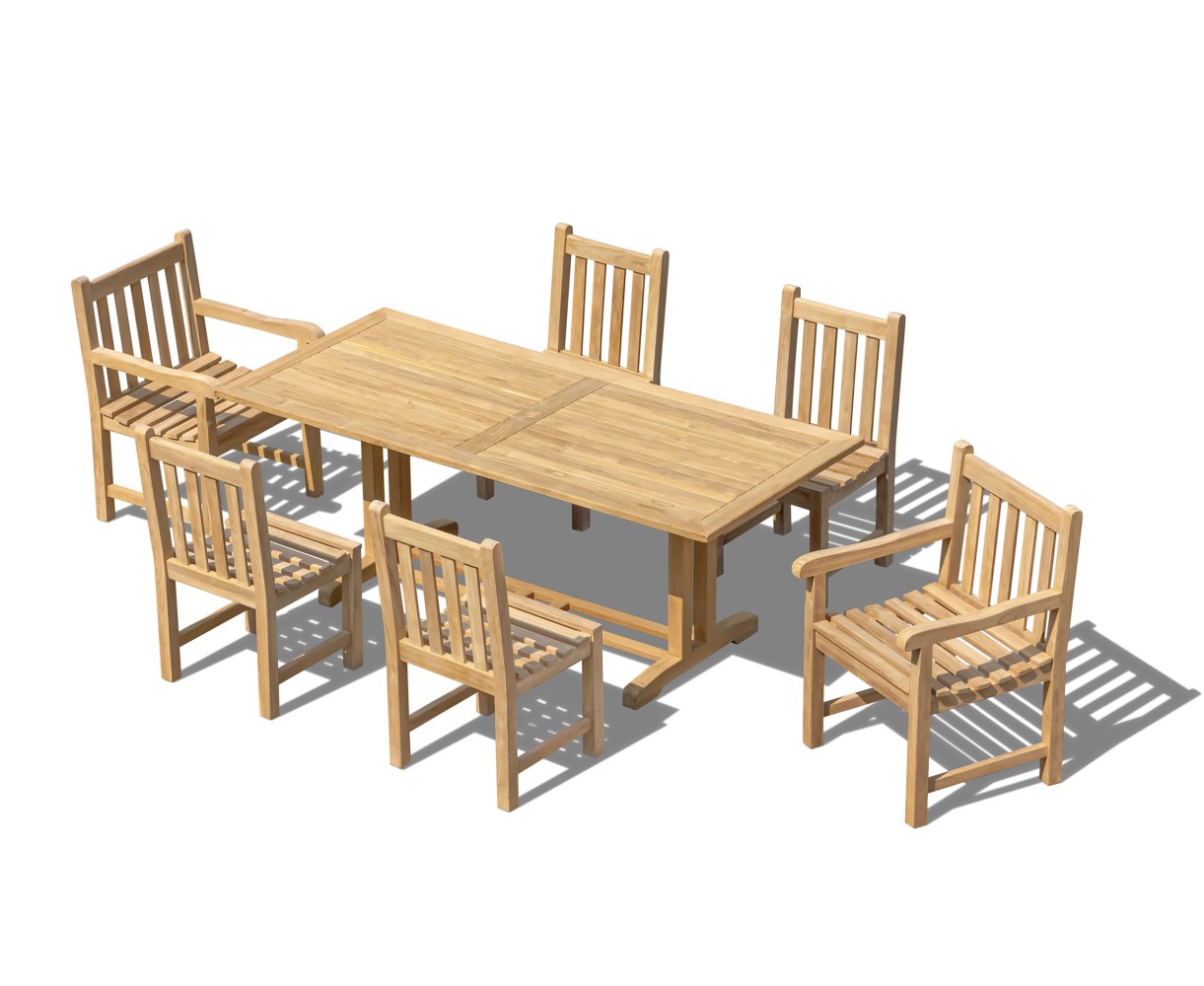 Belgrave Table, 2 Windsor Armchairs and 4 Windsor Side Chairs