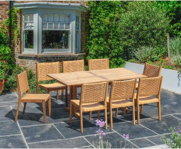 Belgrave 180cm Table and 8 Sora Chairs Set