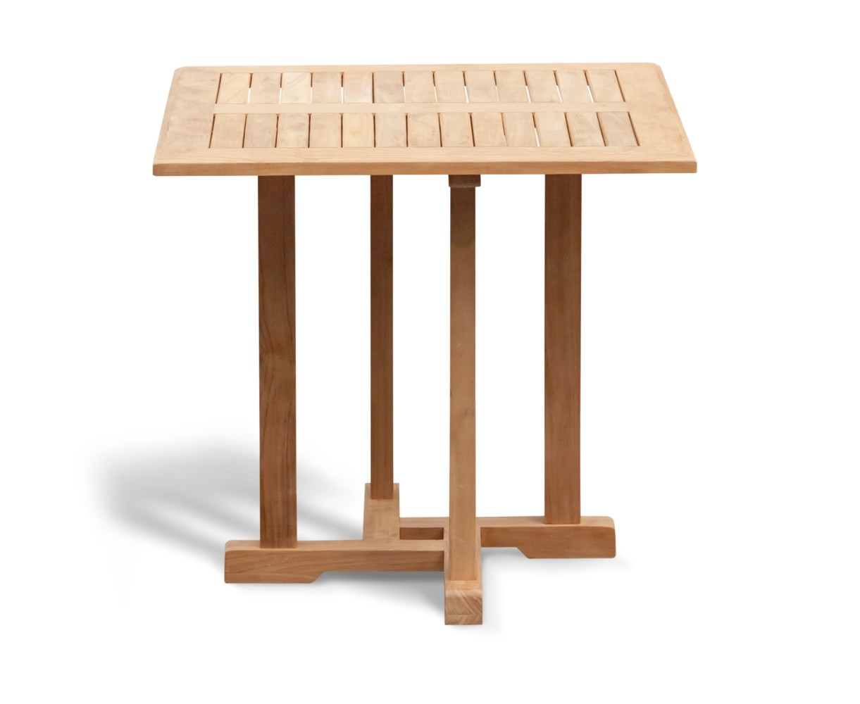 Canfield 0.8m Table and Sora Woven Chairs Set