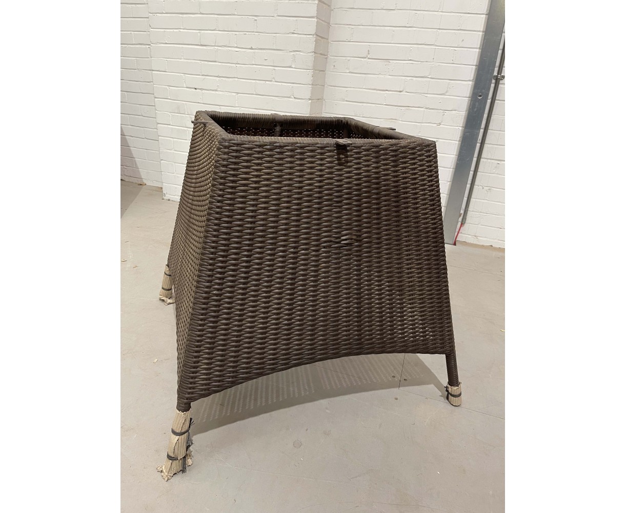 Riviera Round 1.5m Java Brown Weave Table - New: End of Line