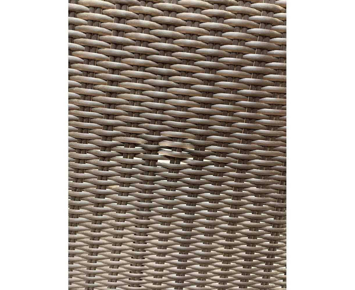 Riviera Round 1.5m Java Brown Weave Table - New: End of Line