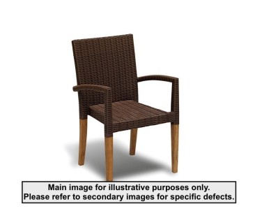 St. Tropez Java Brown Stacking Chair - Used: Good