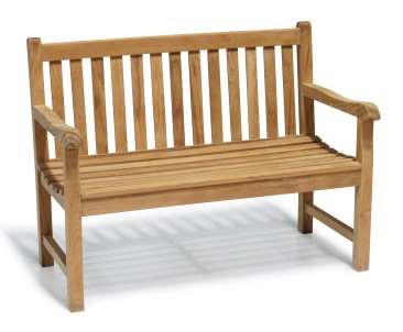 Windsor Teak 4ft Garden Bench | Small Outdoor Bench