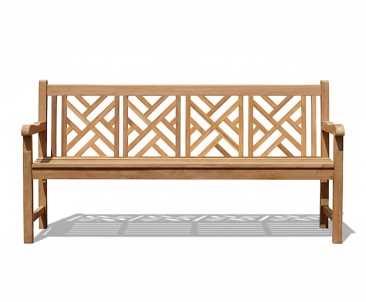 Princeton Teak 6ft Chinoiserie Bench