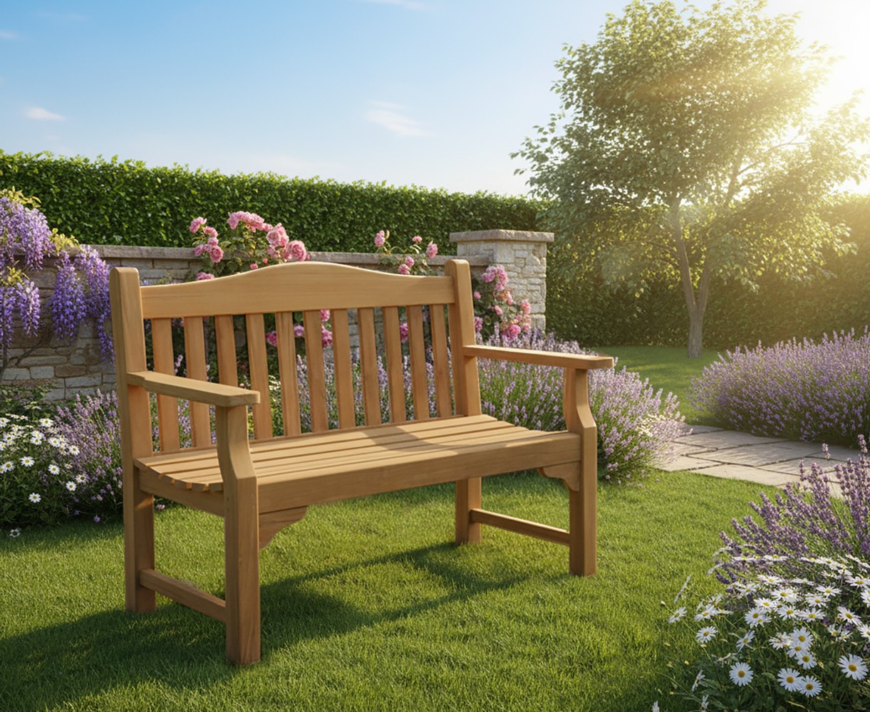 Tribute 4ft Teak Commemorative Memorial Bench