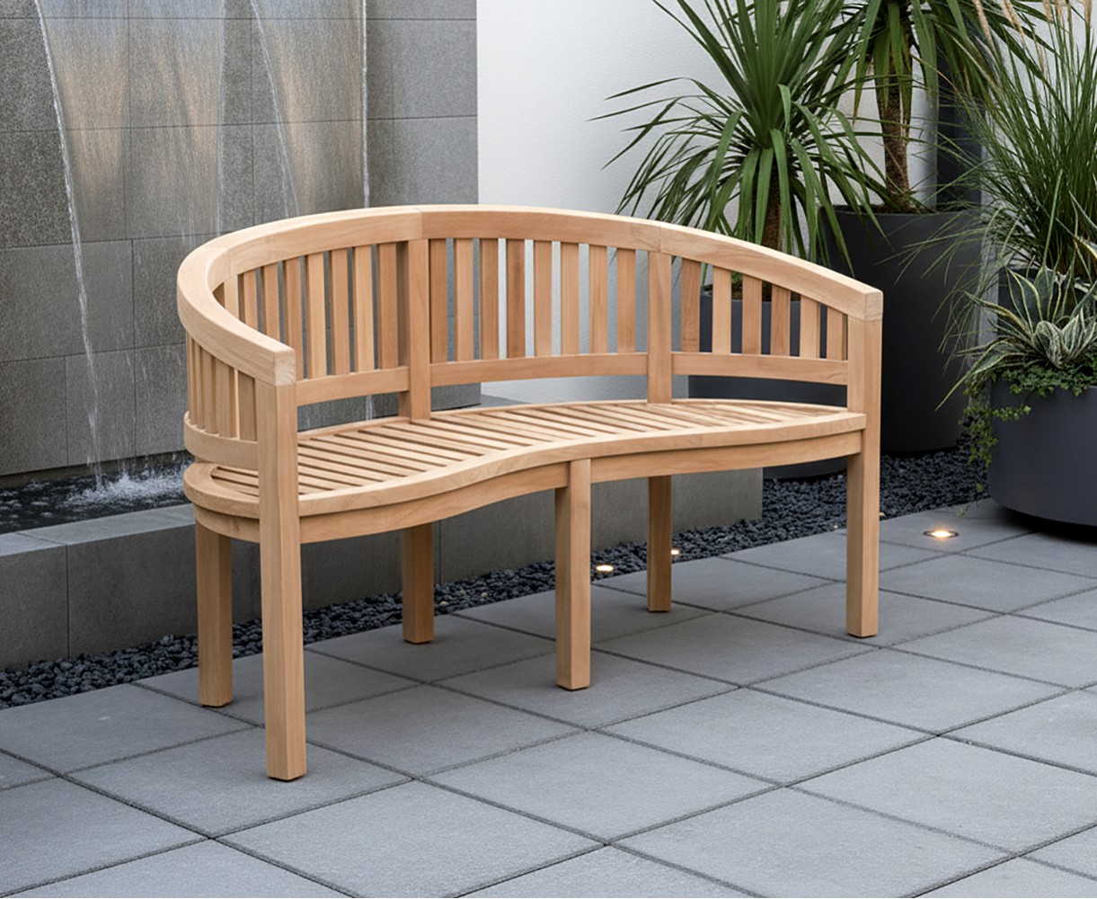 Teak Banana Bench