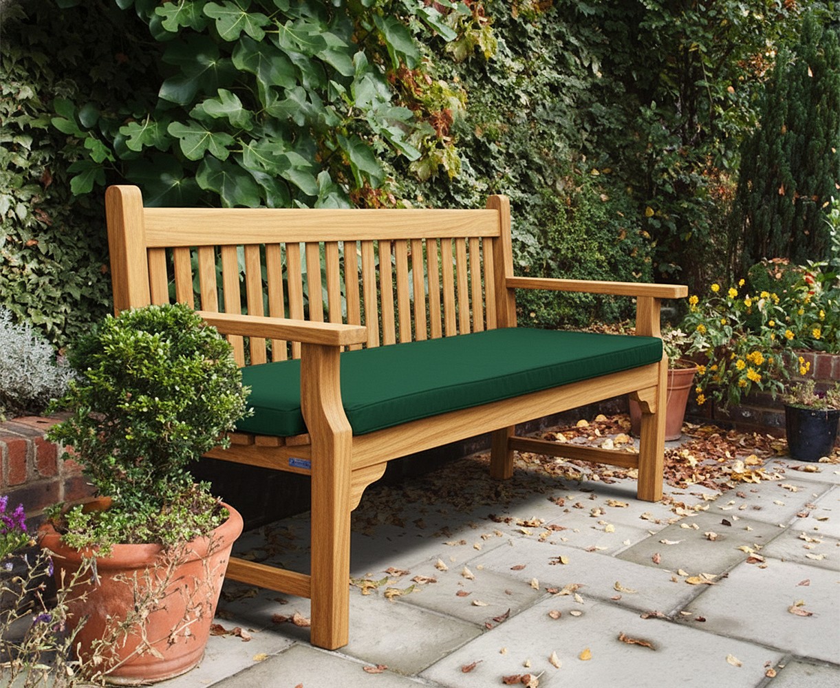 Taverners Teak 4 Seater Garden Bench | Public Bench