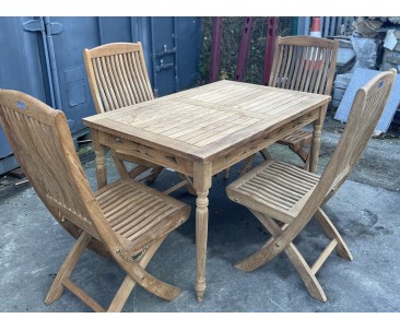 Raffles Table with Flower Design - NEW: End of Line