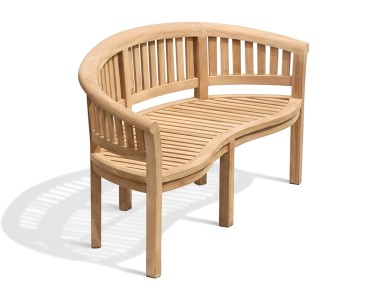 Wimbledon Teak Banana Bench
