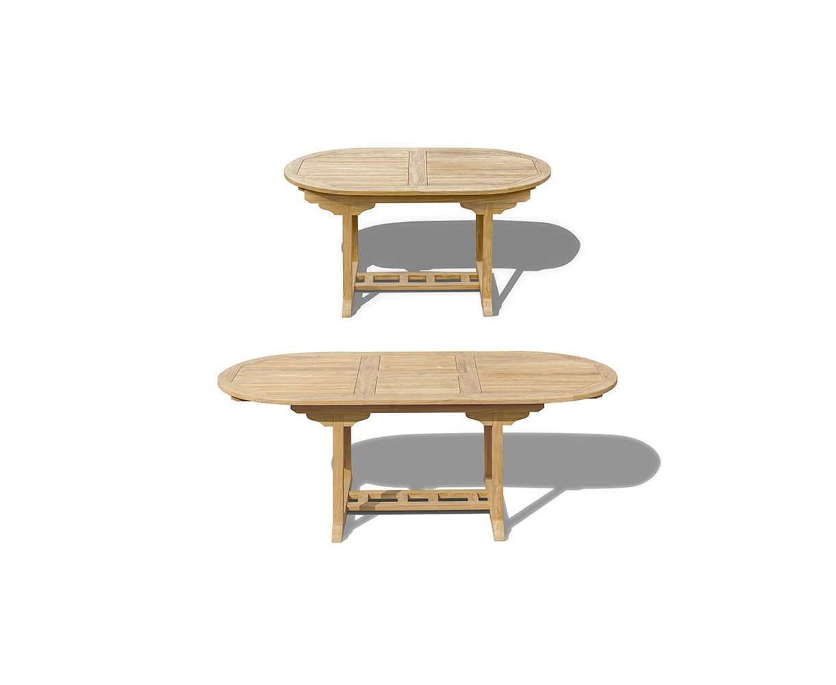 Brompton Single-Leaf Extending Table and 6 Bali Fold-Up Armchairs