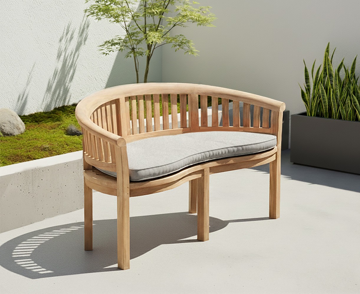 Wimbledon Teak Banana Bench
