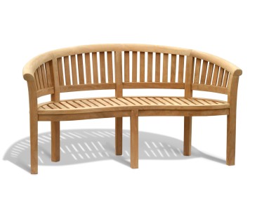 Wimbledon Teak Banana Bench