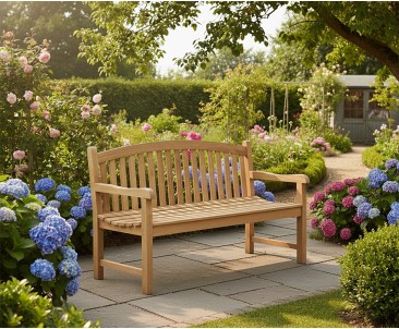 Clivedon Teak 3 Seater Garden Bench | Outdoor Furniture Bench