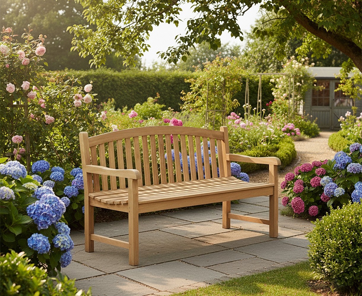 Clivedon Teak 3 Seater Garden Bench | Outdoor Furniture Bench