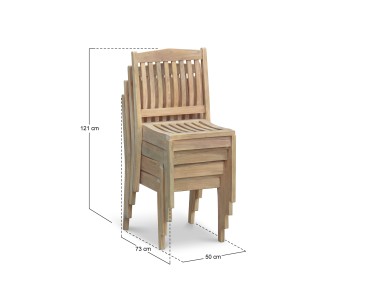 Hilgrove Teak Stacking Garden Chair