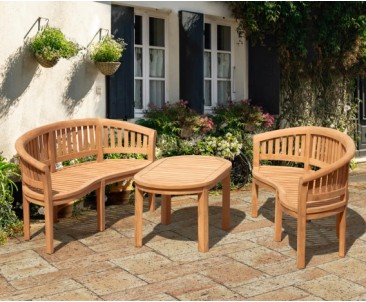 Wimbledon benches with Coffee Table
