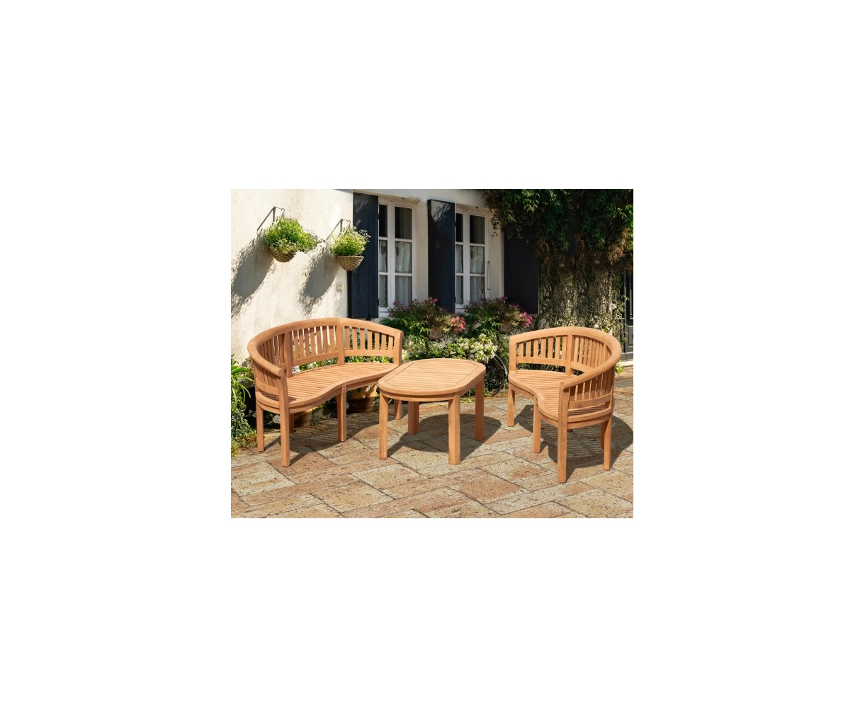 Wimbledon benches with Coffee Table
