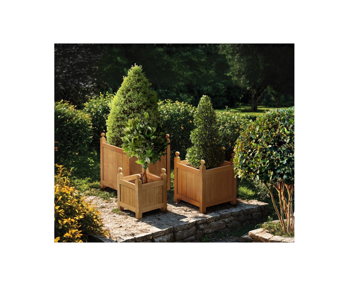 Teak Garden Versailles Planter Set - S, M & L