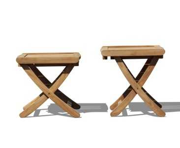 Bali Rimini Teak Side Table | Outdoor Footstool