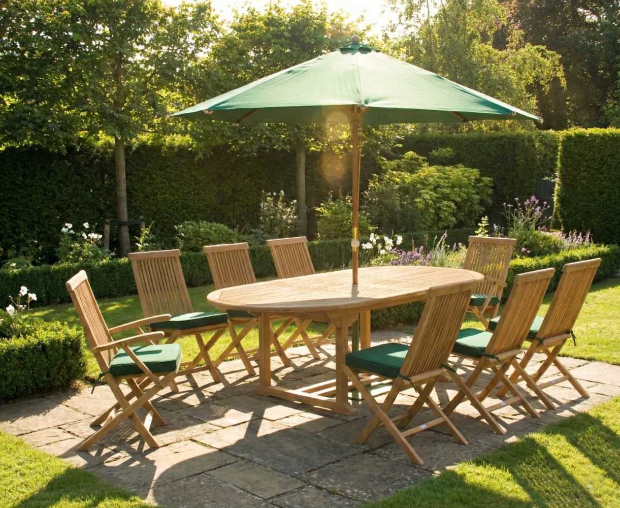 Ashdown 8 Seat Extending Teak Table Set