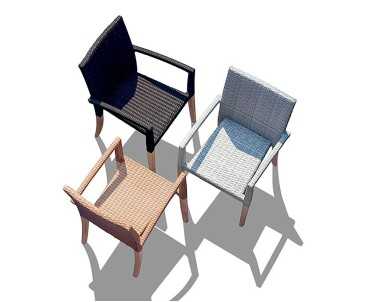 Canfield 60cm Garden Table Set with 2 St Tropez Chairs