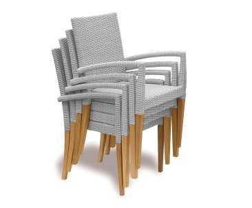 Canfield 60cm Garden Table Set with 2 St Tropez Chairs