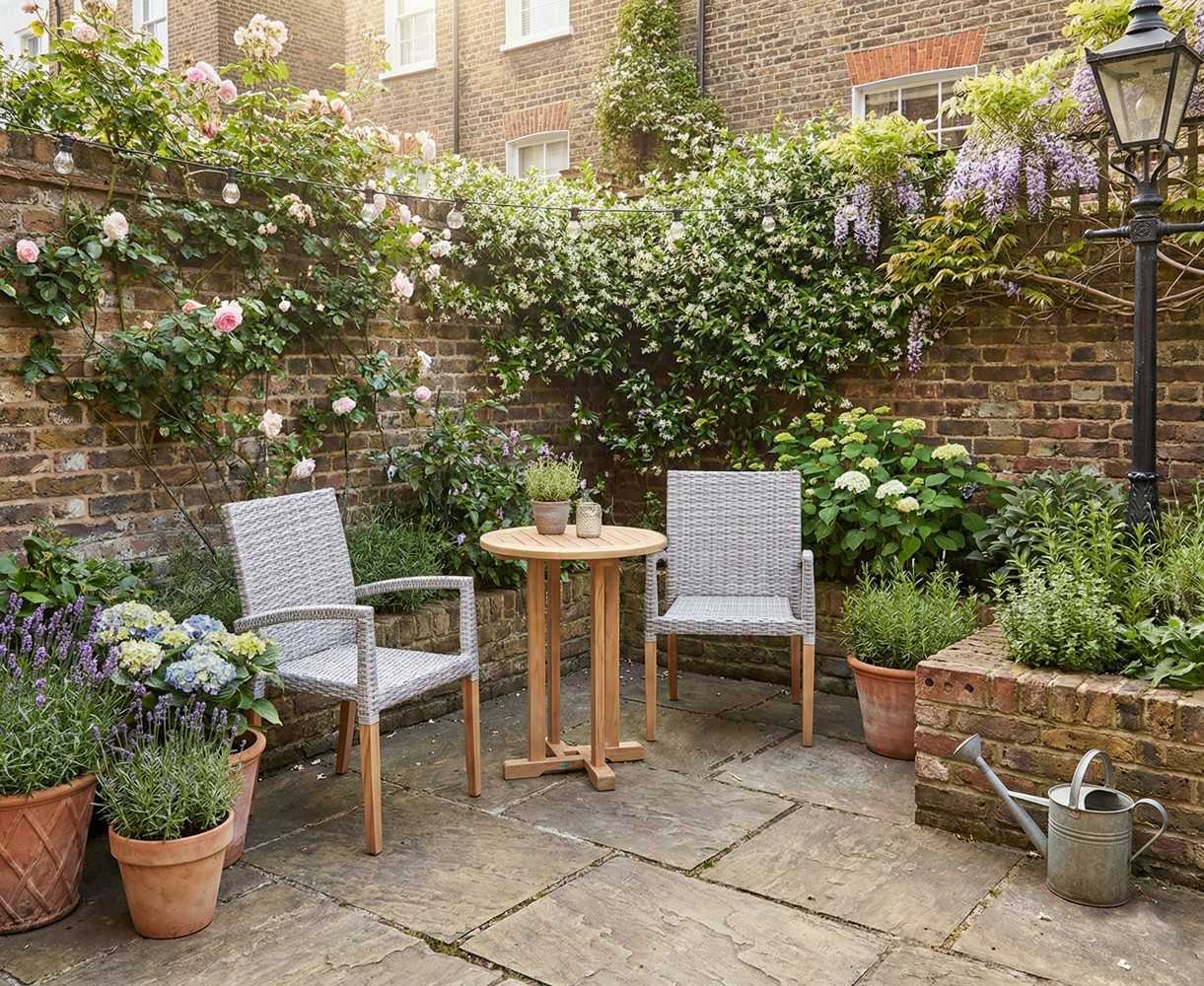 Canfield 60cm Garden Table Set with 2 St Tropez Chairs