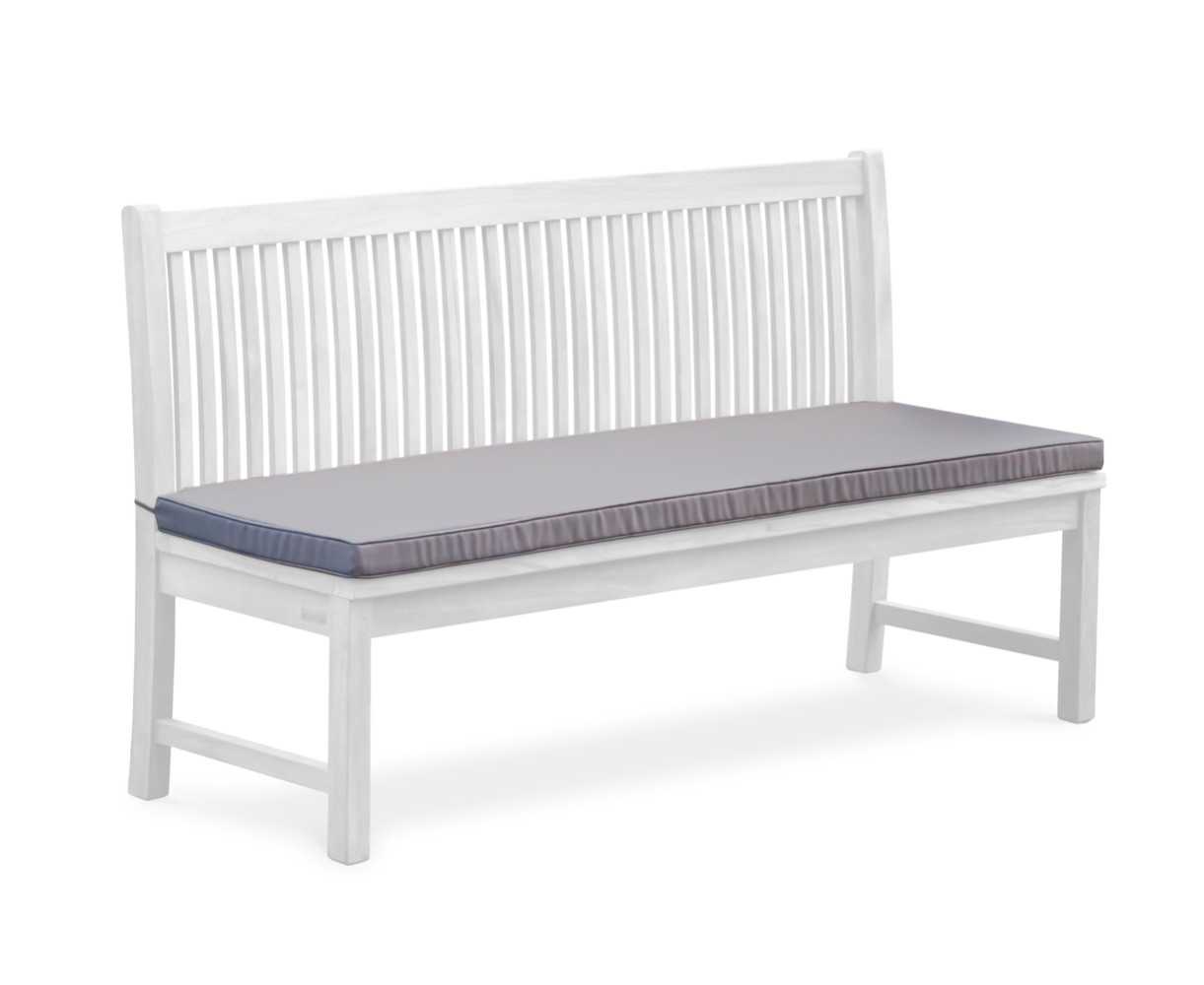Canterbury 4 Seater Garden Bench Cushion - Grey