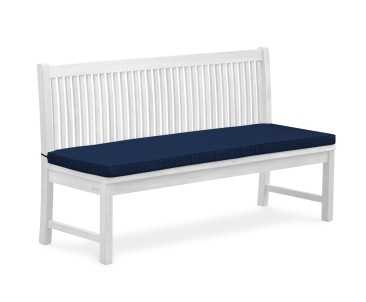 Canterbury 4 Seater Garden Bench Cushion - Navy