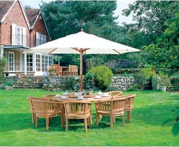 Titan Garden 8 Seater Teak Wooden Patio Dining Set
