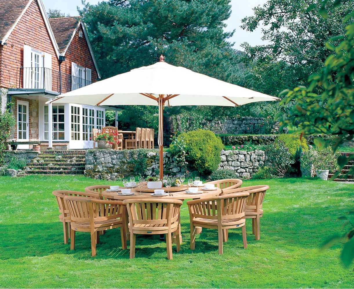 Titan Garden 8 Seater Teak Wooden Patio Dining Set