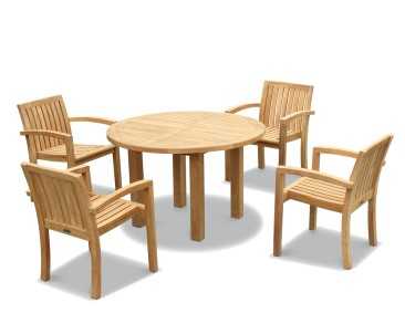 Titan Teak Garden Table and 6 Chairs