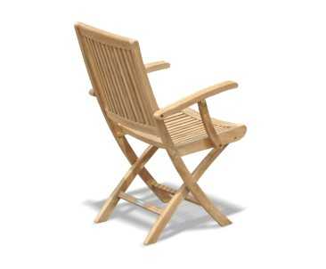 Brompton Single-Leaf Extending Table, Rimini Folding Chairs and Armchairs Set