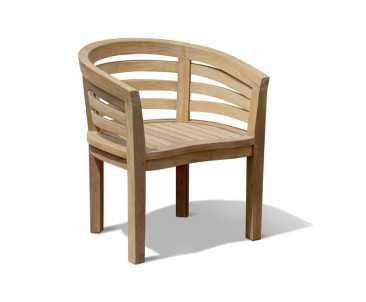 Teak Round Occasional Table and Kensington Tub Chairs