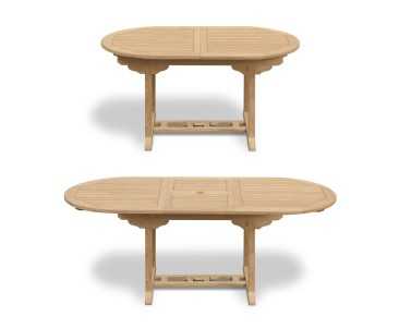Brompton Single-Leaf Extending Garden Dining Table 150-200cm