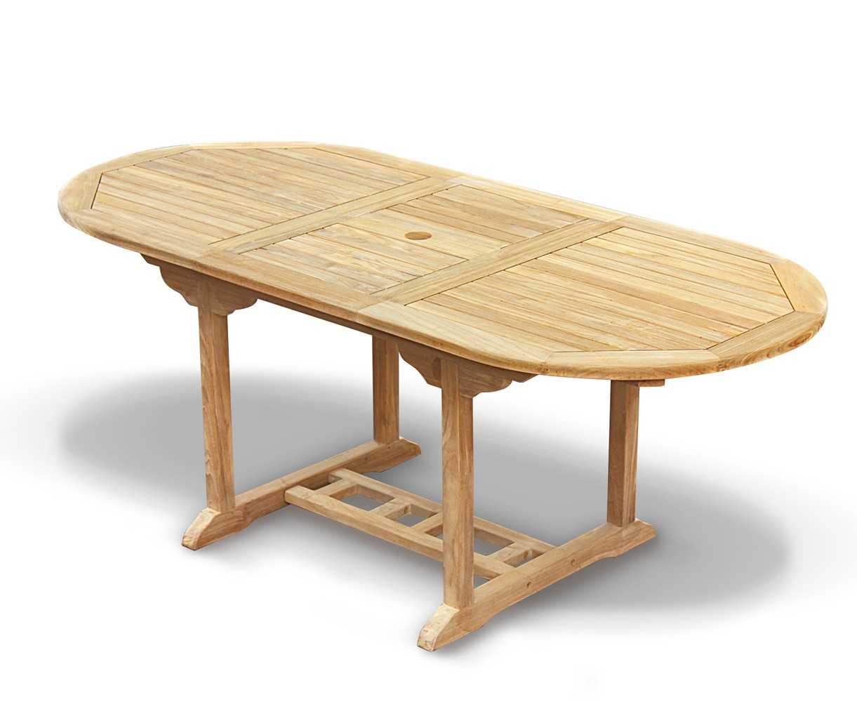 Brompton Single-Leaf Extending Garden Dining Table 150-200cm