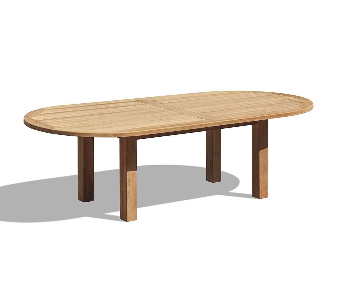Titan Oval Contemporary Teak Dining Set