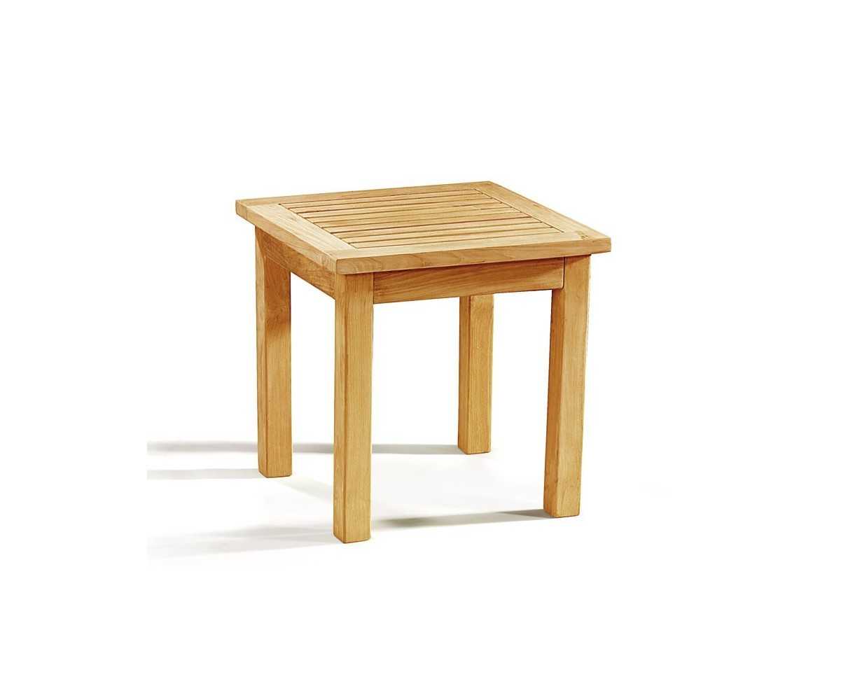 Occasional Teak Square Side Table and Kensington Tub Chairs Set