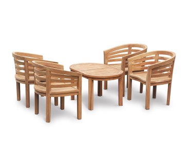 Wimbledon Teak Coffee Table and Kensington Tub Chairs