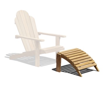 Teak Adirondack Footrest