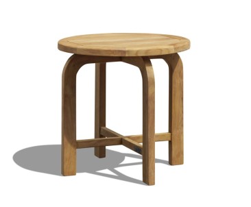 Capri Teak Round Occasional Garden Table